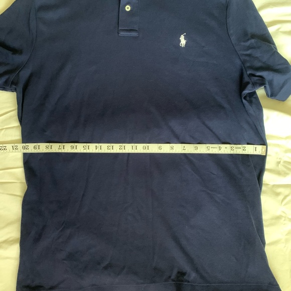 Classic Ralph Lauren Interlock dark blue Polo with white pony. - Picture 5 of 6